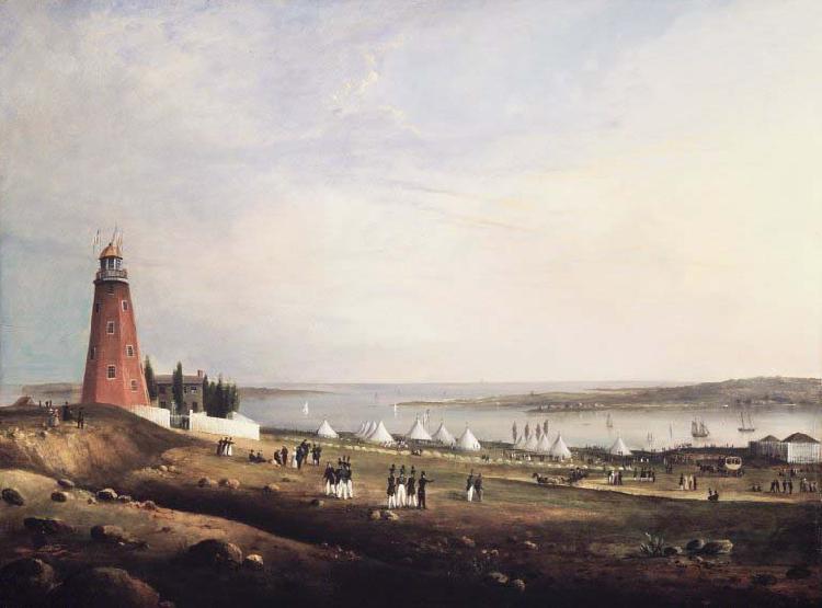 Charles Codman Entertainment of the Boston Rifle Rangers by the Portland Rifle Club in Portland Harbor, France oil painting art